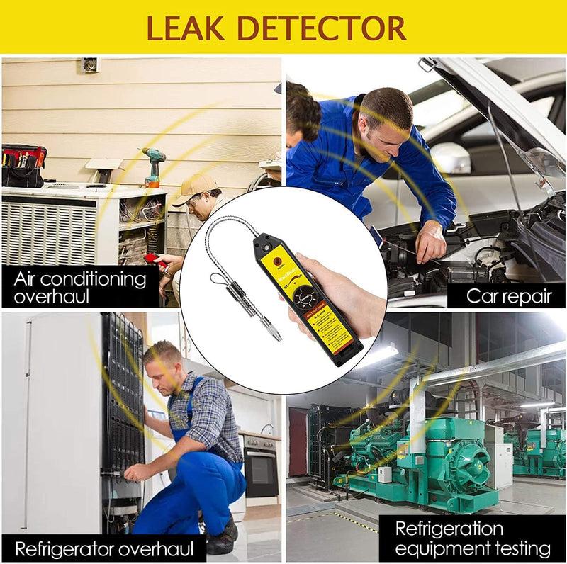 WJL-6000L Freon Leak Detector Halogen Gas Sniffer Refrigerant AC Leak Tester R22 R410A R134A R1234YF WJL-6000+L