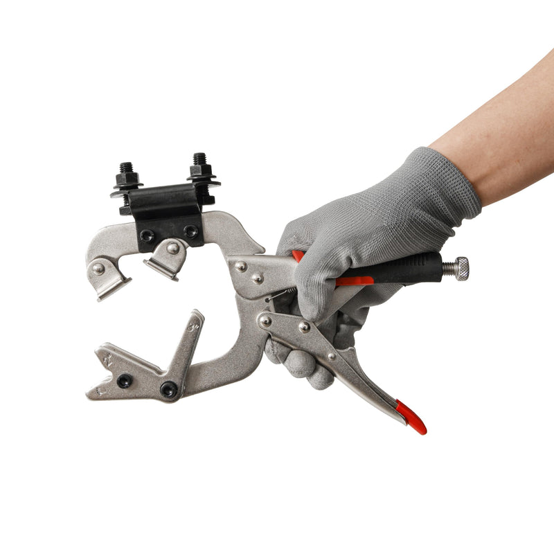 Xiao & Dao Pro Locking Welding Clamp with Swivel V type Pads And Installing Support clips,mount tools,woodworking,10Inch 2-PACK 10‘’2-pack