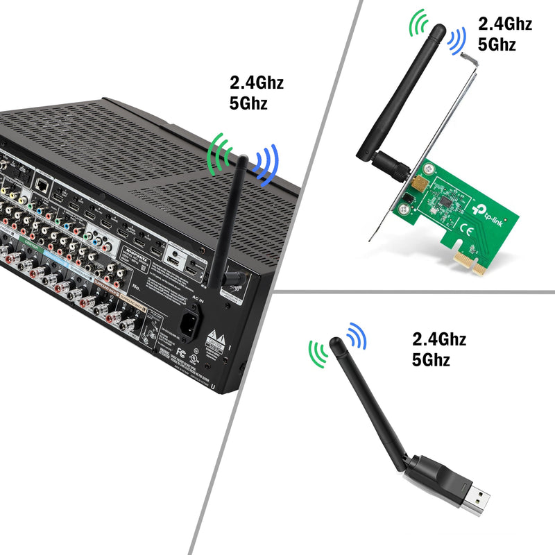  [AUSTRALIA] - WiFi Antenna PC Bluetooth Antenna, Dual Band 2.4Ghz 5Ghz 5.8Ghz 3dBi with RP-SMA Male (with No Pin) for Gaming Motherboard, RV Camera, Mini PCIE M.2 Wireless Card, Router -2 Pack RP-SMA Male Antenna 2 Pack