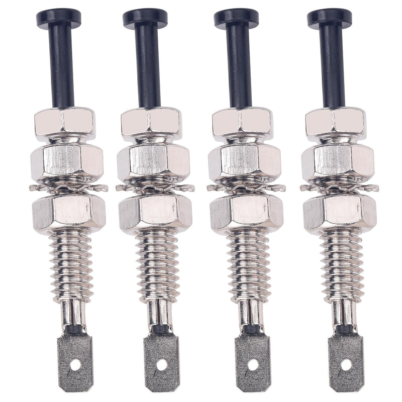 12v Door Pin Switch Car Auto Trunk Alarm Security Hood On Off Momentary 20A 12Vdc Universal Adjustable Bonnet Light Hood Screw 4PCS