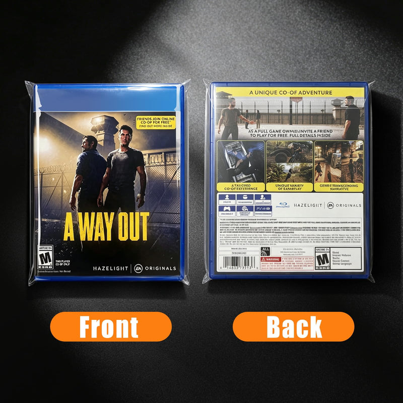 14 mm Blu-Ray Resealable Sleeves, Steelbook Protective Sleeves- Compatible with Blu-Ray, and HD-DVD, Pack of 100