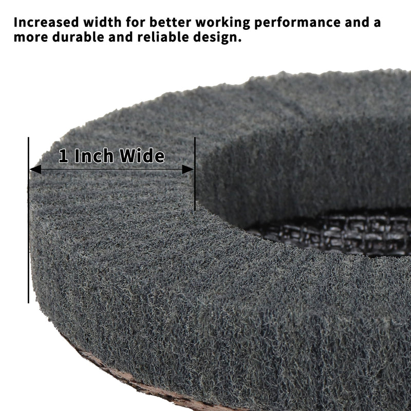 15Pcs 180# 320# 600# Scour Flap Disc 4 1/2 Inch Angle Grinder Attachment for Metal & Wood Scouring Pads Polishing Wheel Sanding Disc Paint Rust Remover Green/Maroon/Gray 180/320/600 Grit - 15Pcs