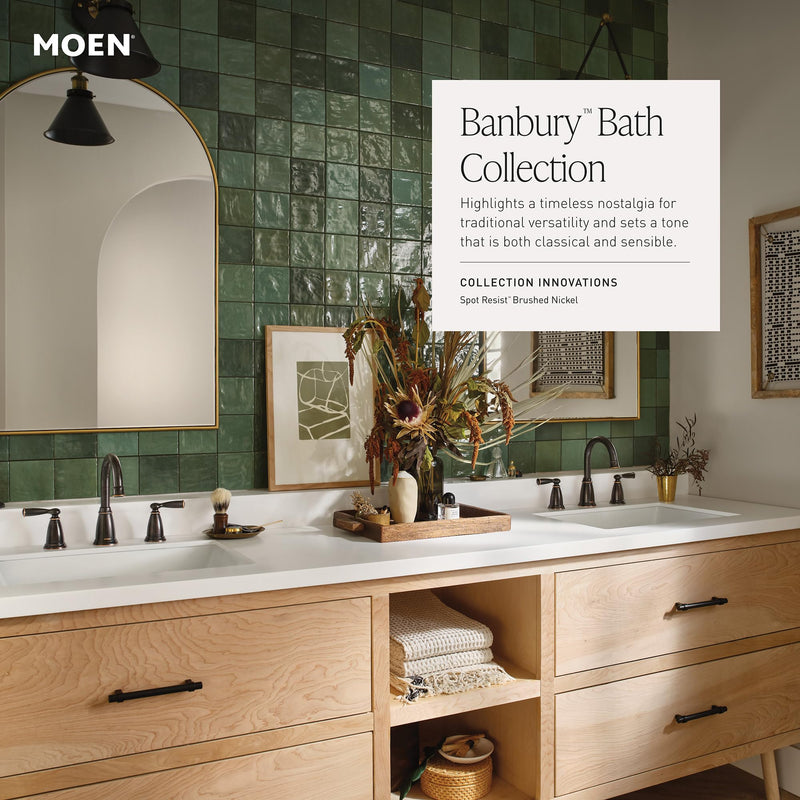 Moen Y2603BRB Banbury Pivoting Robe Hook, Mediterranean Bronze