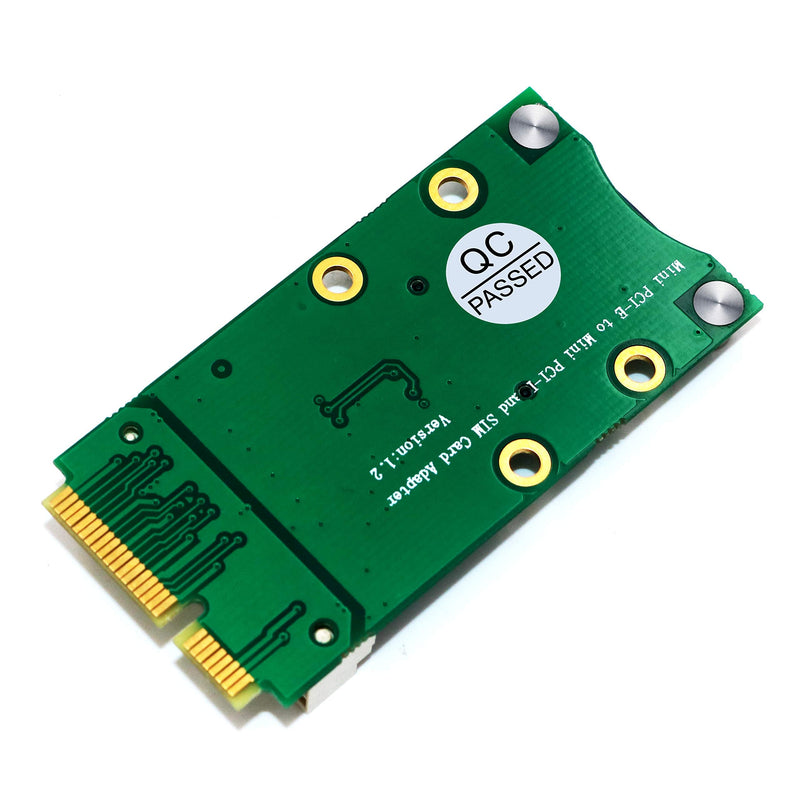 Mini PCI-E Adapter with SIM Card Slot for 3G/4G,WWAN LTE,GPS Card (Self-Elastic SIM Card Holder) Self-elastic SIM card holder