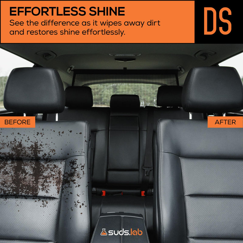 Suds Lab DS Microfiber Detailing Scrub Pad 2 Pack - Car Interior Cleaning & Detailing Microfiber Scrub Pads - Safe On Leather, Vinyl, Plastic, Etc. Set of 2