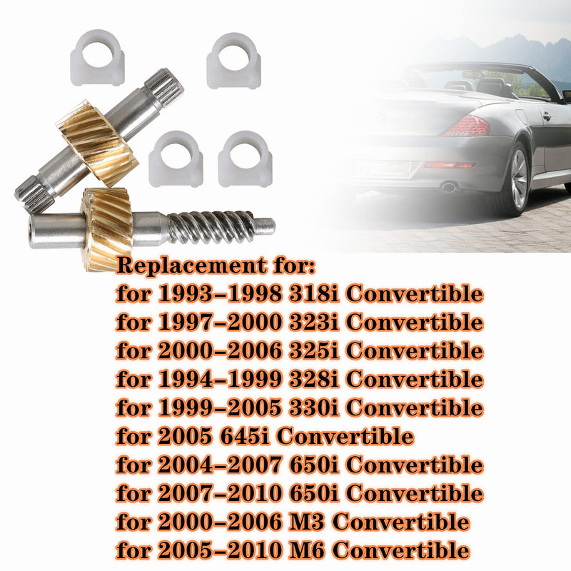Convertible Top Latch Motor Gear Repair Kit 67618370816 Replacement for 2000-2010 E36 E46 E64 323Ci 325Ci 330Ci 645Ci 650i M3 M6