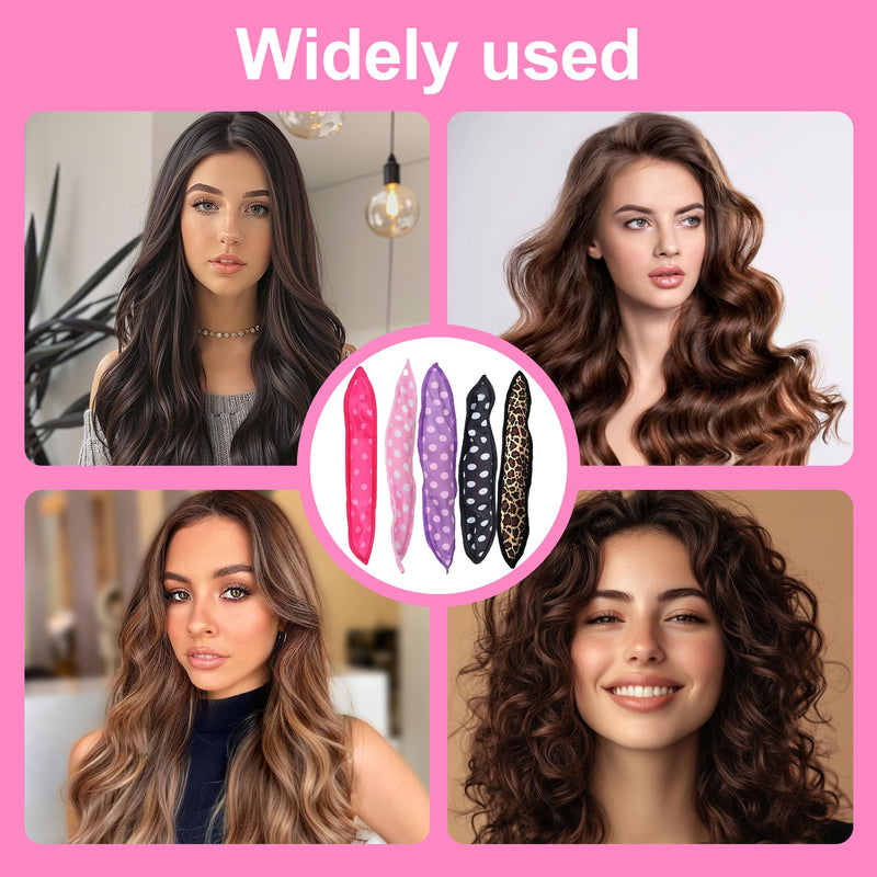 40PCS Foam Hair Rollers for Short Hair, 5 Colors | Soft Heatless Curlers, No Heat Sponge Rollers, Sleep Pillow Rollers, Overnight Hair Curlers, For Long Hair