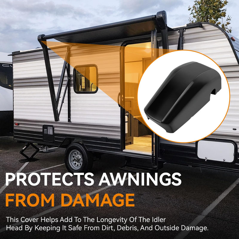 Rv Awning Cover Replacement for Solera 643923 RV Regal Awning Idler Head Front Cover, Fit for Solera Regal Power and Manual Awnings with Short/Flat/Pitched Assemblies