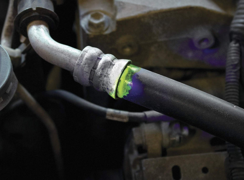 LF1800 BIGEZ Automotive Universal Air Conditioner Refrigerant Leak Detection Dye, Services R134a, R-1234yf Systems, (1) 8oz AC Fluorescent Dye Bottles, Made in USA Repl. Cartridge