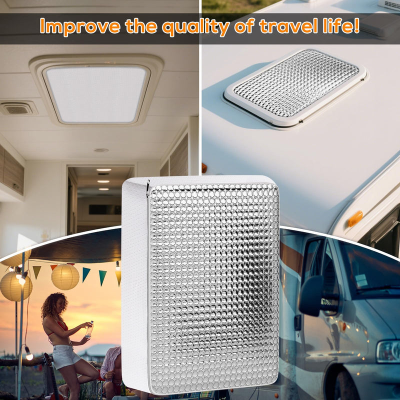 YUNVI RV Skylight Insulator 14x22x2.8,RV Vent Cover and Skylight Shade,Waterproof RV Vent Insulator Sunroof Pillow for Inside Camper Shower