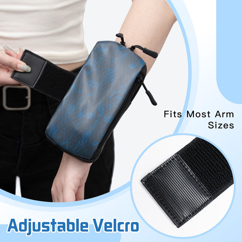 Universal Running Armband Phone Holder for Phones Below 7 Inches | Anti-Slip Sweatproof Band For Gym, Marathon & Outdoors. Adjustable Strap Fits All Arm Sizes. Hidden Pocket Included.