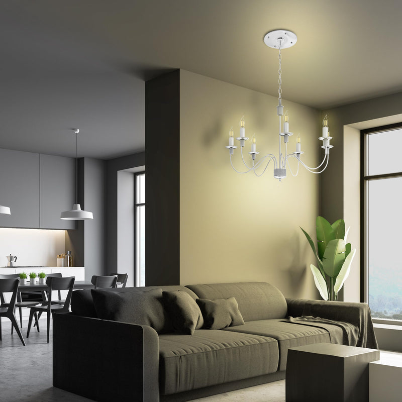 Feit Electric Vintage Flame Tip Smart WiFi LED Bulb, E12 Candelabra Base, 40W Eq. (3.3W), 2700K Soft White, Clear Filament, Dimmable, No Hub Required, 2.4GHz Only, CFC40/927CA/FIL/AG/4, 4 Pack