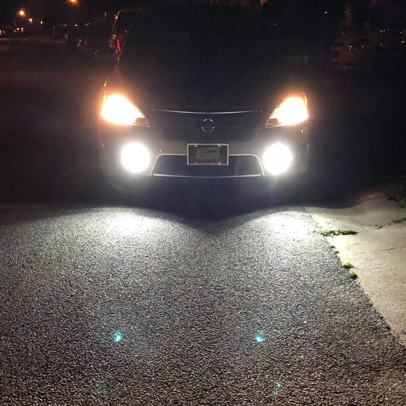 889 881 LED Fog Light Bulbs 6000K Xenon White, Extremely Bright 2525 Chips 898 888 862 896 886 894 LED Bulbs for Car Fog Lights, Daytime Running Lights DRL (Pack of 2)