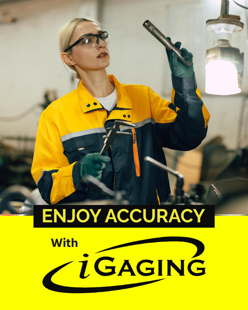 iGaging IP54 Electronic Digital Caliper 0-6" Display Inch/Metric/Fractions Stainless Steel Body 6"