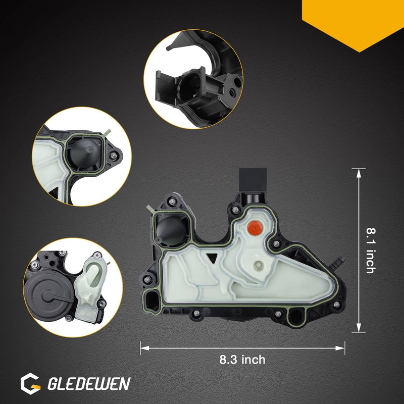 06K103495 PCV Valve, Oil Separator Engine Crankcase Vent Valve, Compatible with Audi A3 A4 Volkswagen Golf VW Jetta Passat Bettle GTI 1.8T 2.0T 2014-2018, Replace 06K013495AA 06K103495AT 06K103495AA