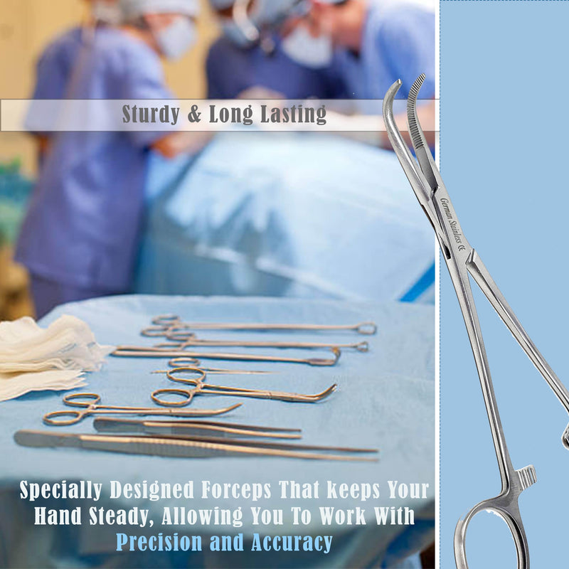 Right Angle MIXTER HEMOSTAT Forceps 6" FINE Point, Stainless Steel
