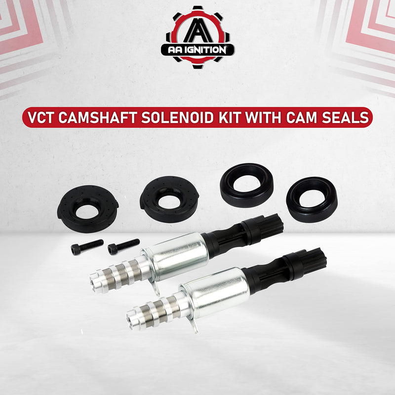 Camshaft Variable Valve Timing Solenoid VCT Replaces 8L3Z-6M280-B - Compatible with Ford, Lincoln & Mercury Vehicles - Expedition, F150, F250, F350, F450 3V 5.4L, 5.4, 4.6 - Solenoids and Cam Seals