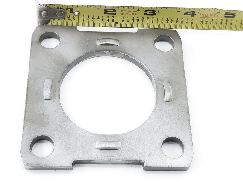 Replacement Trailer Brake Backing Plate Flange 2.27" for 3500# Axle, 4 Hole Bolt Square Bracket (2pack
