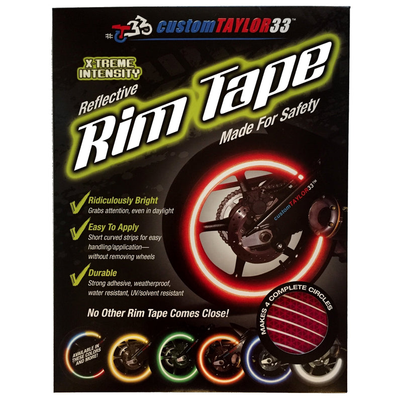 customTAYLOR33 New Special Edition Hot Pink High Intensity Grade Reflective Copyrighted Safety Rim Tapes, 17" (Rim Size for Most SportsBikes) 17" (Rim Size for Most SportsBikes)