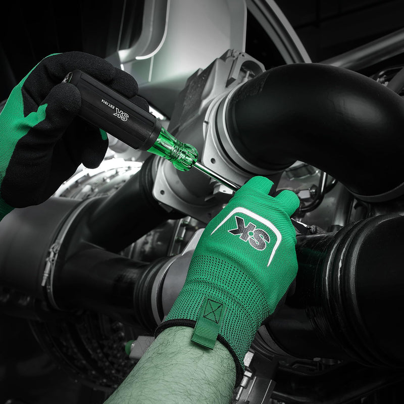 SK 6-Piece Acetate Screwdriver Set, S2 Steel, 3 Slotted & 3 Phillips Screwdrivers, SureGrip Handle