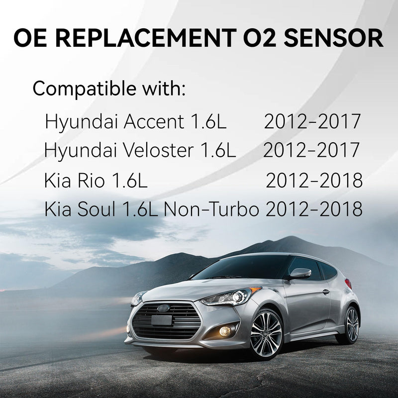 234-4568 234-5055 Upstream Downstream O2 Sensor Replacement O2 Oxygen Sensor Compatible with Hyundai Accent Veloster 1.6L 2012-2017 Kia Rio Soul 1.6L 2012-2018