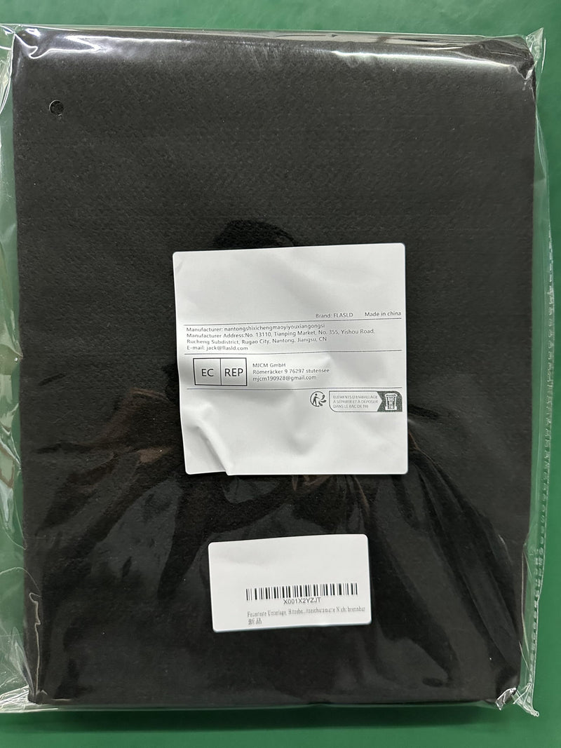 FLASLD 9×12in Heat Shield Thermal Barrier Blanket Insulation Reflective Material High Temp Protection Carbon Felt for Stove Welders, Stuff for DIY Alcohol Burners, Heat Resistant Up To 1800°F 9×12 inch