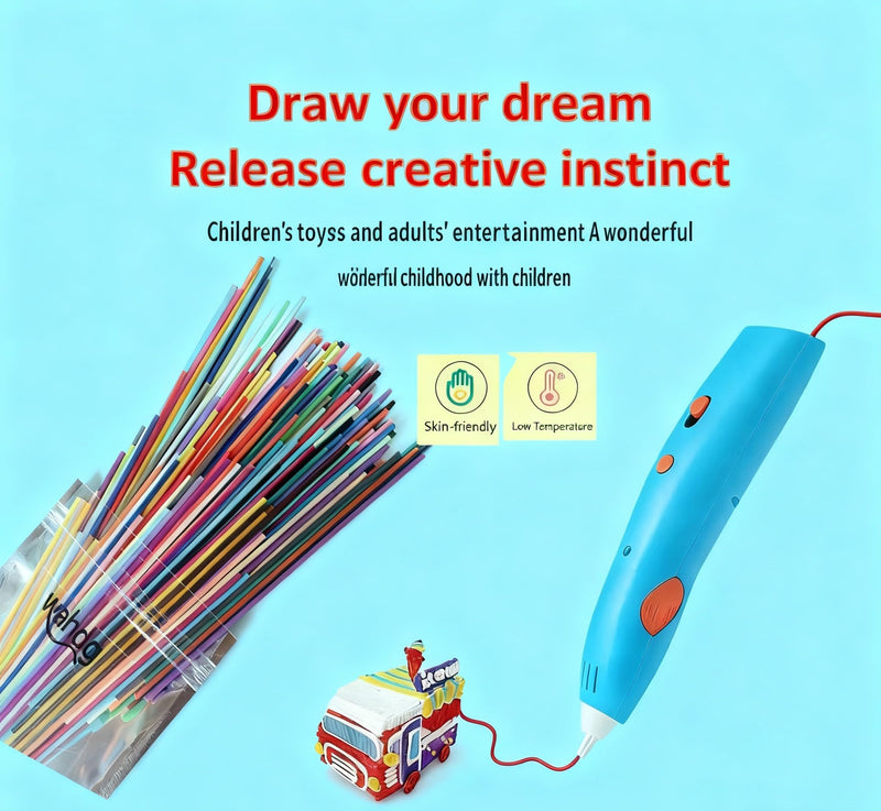 35 Colors 3D Printing Pen Filament Refills Packs - Low - Non-Toxicpizimae Temperature PCL Filament, is only Fit for 3Doodler Start+ pens,2.5mm Diameterx15.2cm Length, Each Color 5pcS Total 175pcs