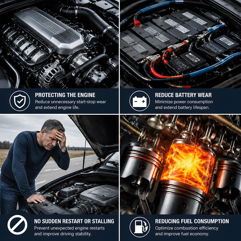 Auto Start Stop Eliminator Compatible with 2023-2024 2025 2026 Chevy Silverado and GMC Sierra Engine Disable Module for US and Canada Models, Smart Memory Device