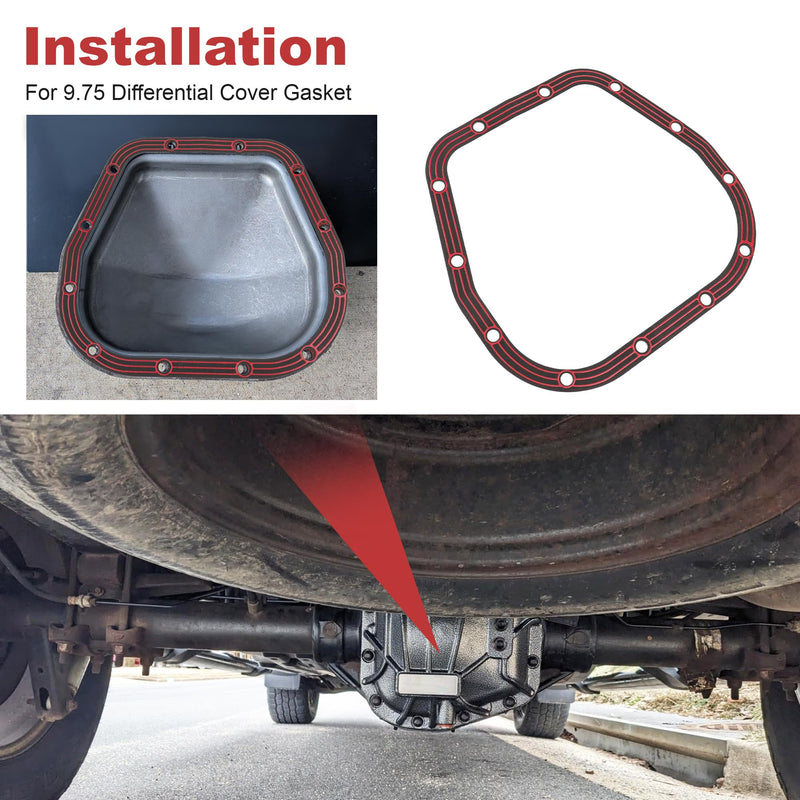 Differential Cover Gasket for Ford F150 1997-2024 9.75" Rear Axles