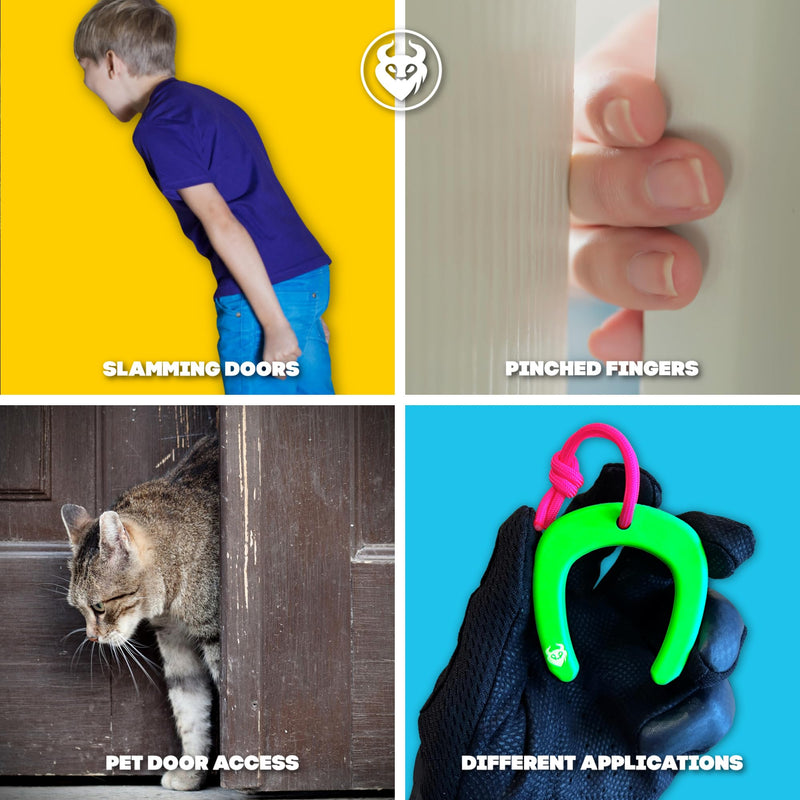 MILITAUR First Responder Door Stop (3 Pack) – Neon, Glow-in-the-Dark