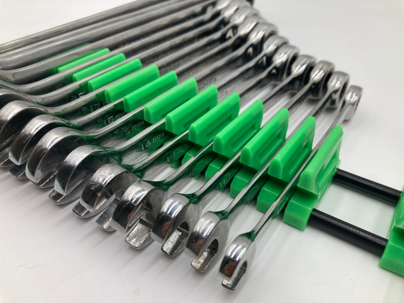 Professional 42 Wrench Organizer Set - Alien Green