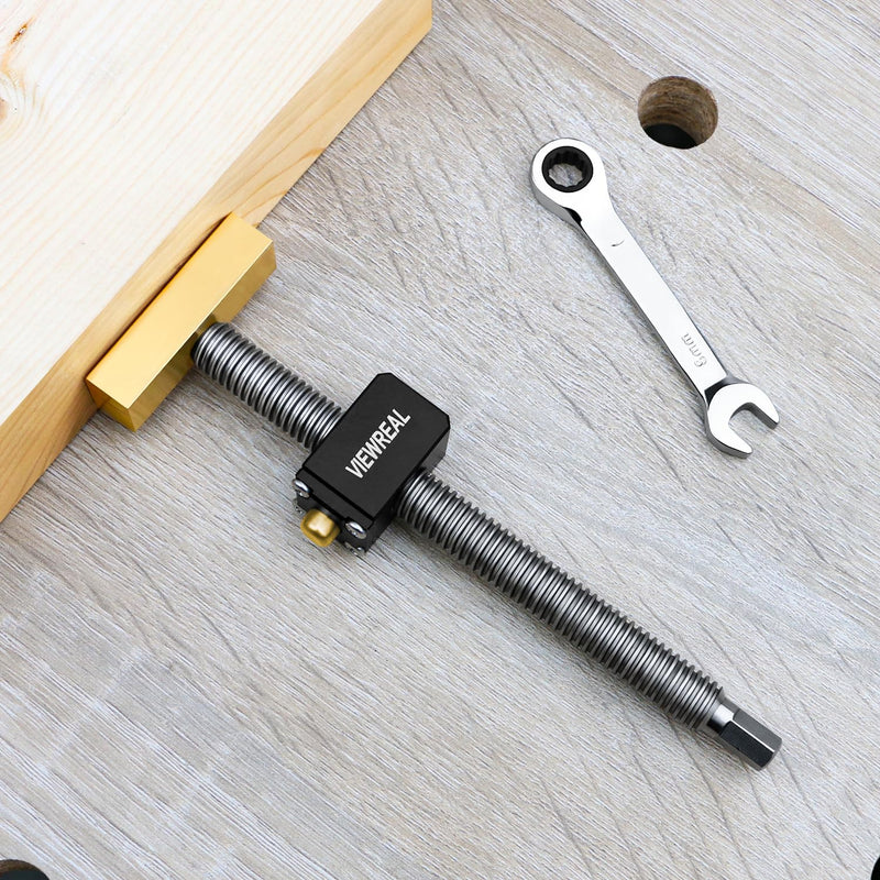 2 Pack Bench Dog Clamps, 3/4" Adjustable Dog Hole Clamp with 4 Pack Non-Slip Bench Dogs, Upgraded Quick-Shift Structure, MFT Table Compatibility