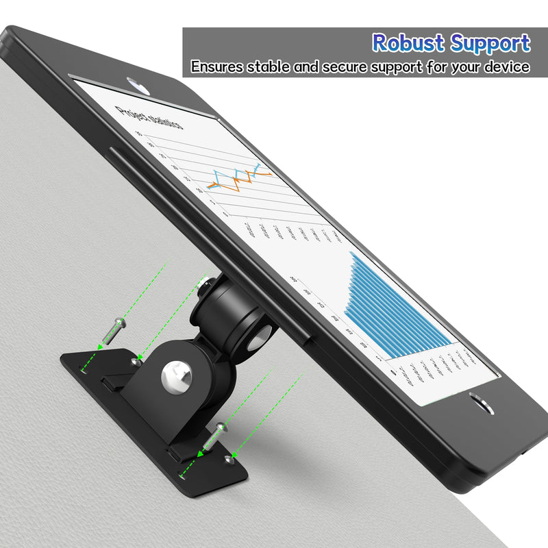 iPad Wall Mount – Tablet Wall Mount Holder with Anti-Theft Aluminum Security Lock System, Compatible ONLY with iPad 10.2-Inch (9th, 8th, 7th Gen.), Adjustable Design – Black