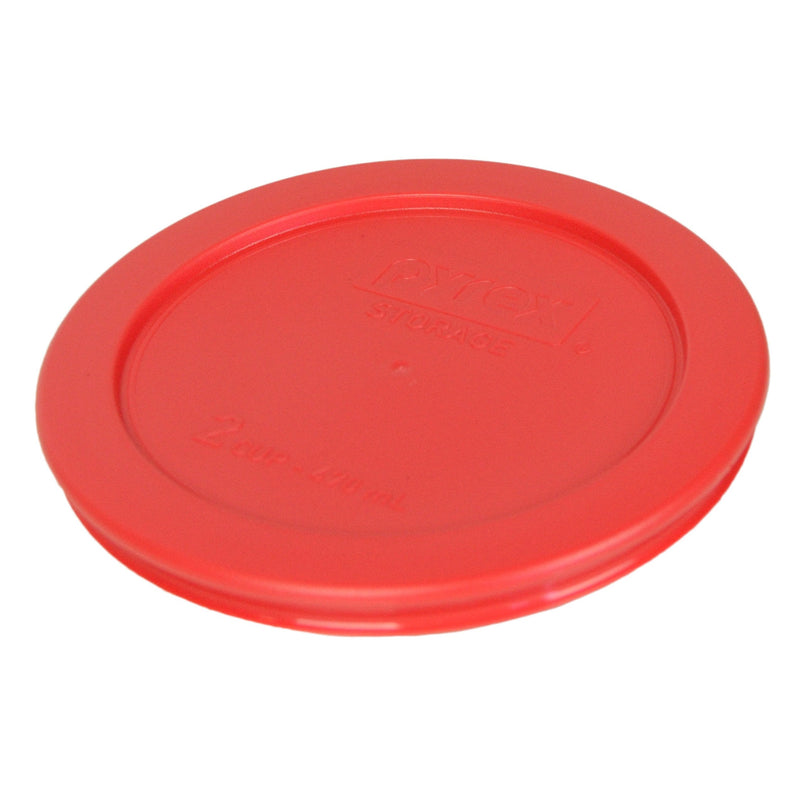 Pyrex 7200-PC 2 Cup Red Food Storage Replacement Lids (12-Pack) - Made in USA