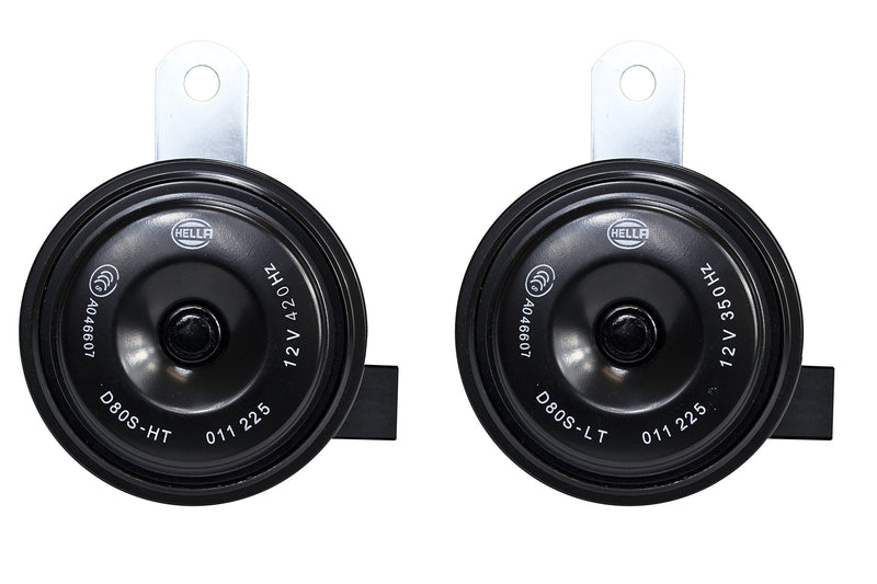HELLA 011225881 Black 77mm 12V BX Disc Horn Kit (Toyota) Toyota