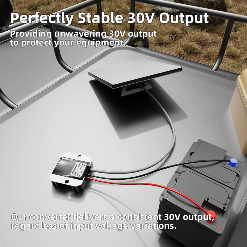 Starlink Mini Step Up Power Cable 12V/24V to 30V 3.5A Converter with DC Power Cable, 9V to 28V Input DC Step-Up Power Adapter Cord for Starlink Mini Without Plug
