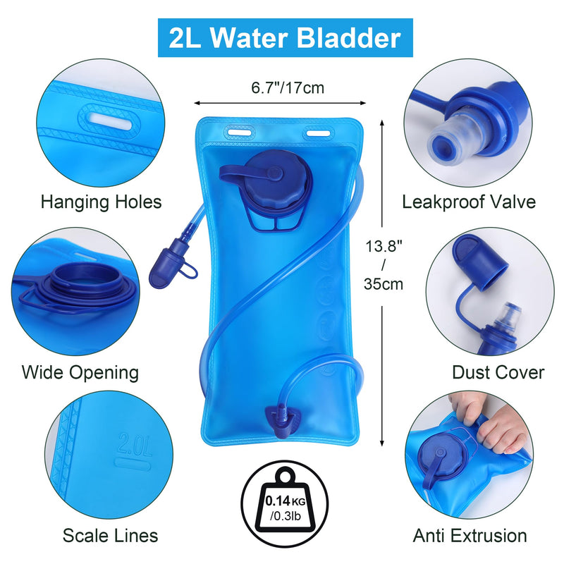 Small Lightweight Running Hydration Vest with 2L Water Bladder for Women, Lightweight Water Backpack Hydropack for Hiking Pink