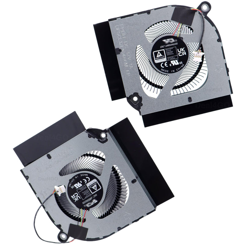 Deal4GO 12V CPU & GPU Graphics Cooling Fan Replacement for Acer Nitro 5 AN515-58 AN517-55 AN515-46 AN517-42 AN515-58-57Y8 AN515-58-525P CPU w/ GPU Fan set