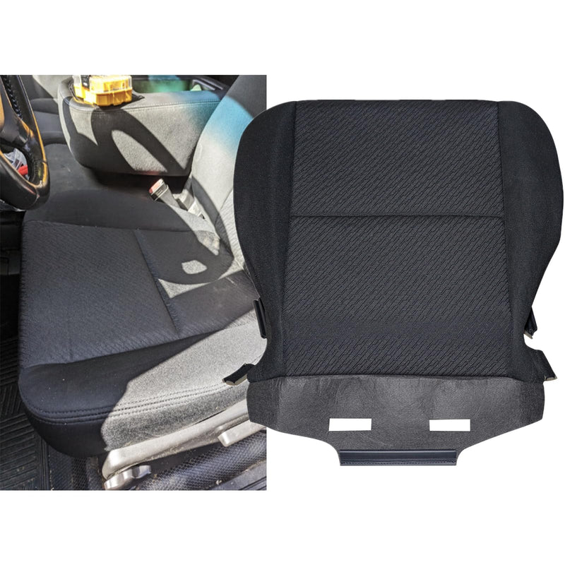 SecosAutoparts Driver Side Bottom Cloth Seat Cover Black Compatible with Chevrolet Silverado 1500 2500 3500 GMC Sierra Tahoe Suburban Avalanche Yukon 2007 2008 2009 2010 2011 2012 2013 2014