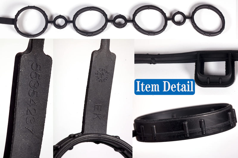 VS50779R for Chevy Cruze 1.8 valve cover gasket LS,Aveo Aveo5 1.6L 2009 2010 2011 ;Sonic LT 1.8L 2013 2014 2015 13 14 15;2008 Saturn Astra XE/XR;2009 2010 Pontiac G3 1.6L Replace Valve Cover 55354237. Cruze Valve Cover Gasket VS50779R