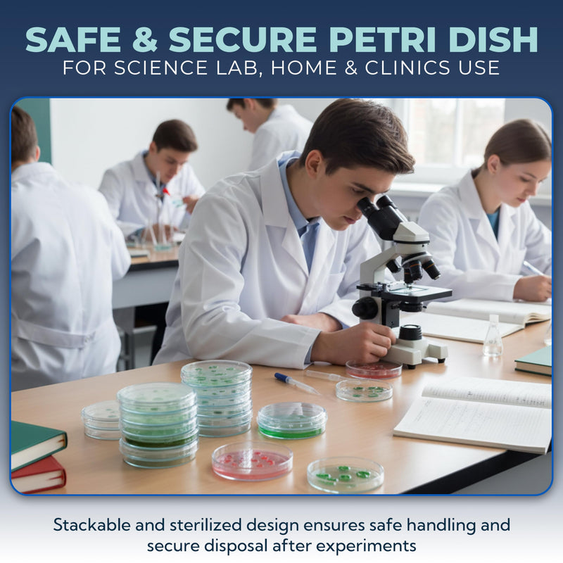 100 Pack Small Petri Dishes with Lids 30x15 mm Clear Plastic Dishes Vented Transparent Polystyrene Sample Containers for Classroom Educational Activities and General Laboratory Use 30x15 mm with Vents 100