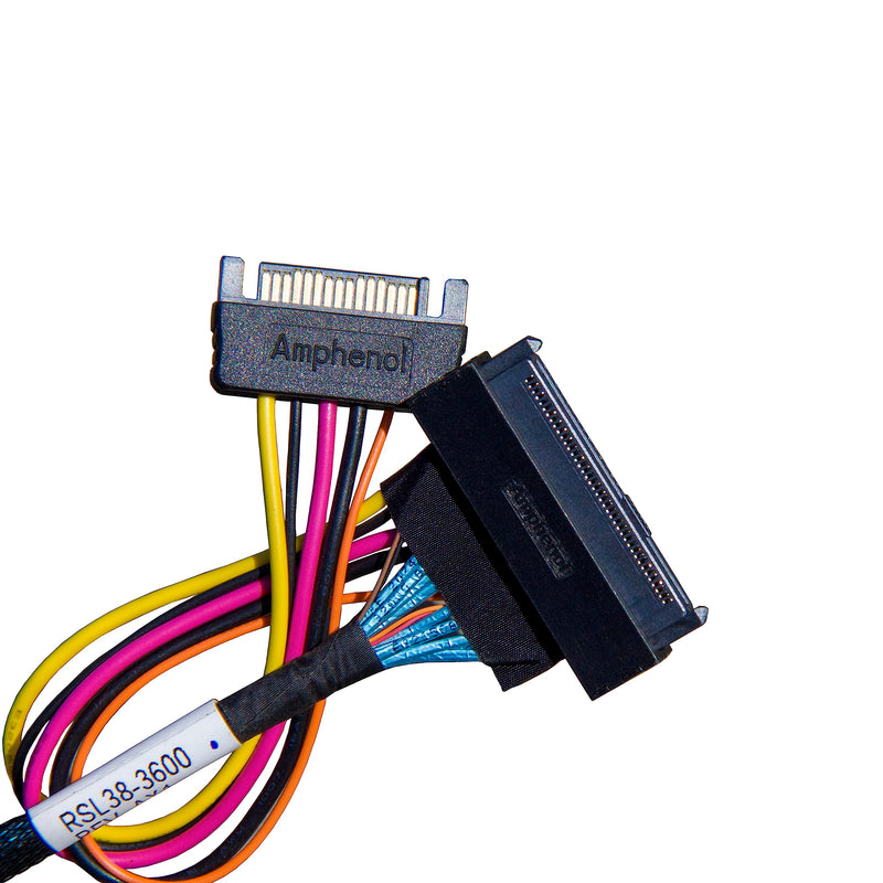 𝐃𝐢𝐋𝐢𝐧𝐤𝐞𝐫 PCIe Gen4 𝐒𝐥𝐢𝐦𝐒𝐀𝐒 4X to 𝐔.𝟐 𝐍𝐕𝐌𝐞 Adapter,𝐒𝐅𝐅-𝟖𝟔𝟓𝟒 38P to 𝐒𝐅𝐅-𝟖𝟔𝟑𝟗 68P Cable with Power, 75CM