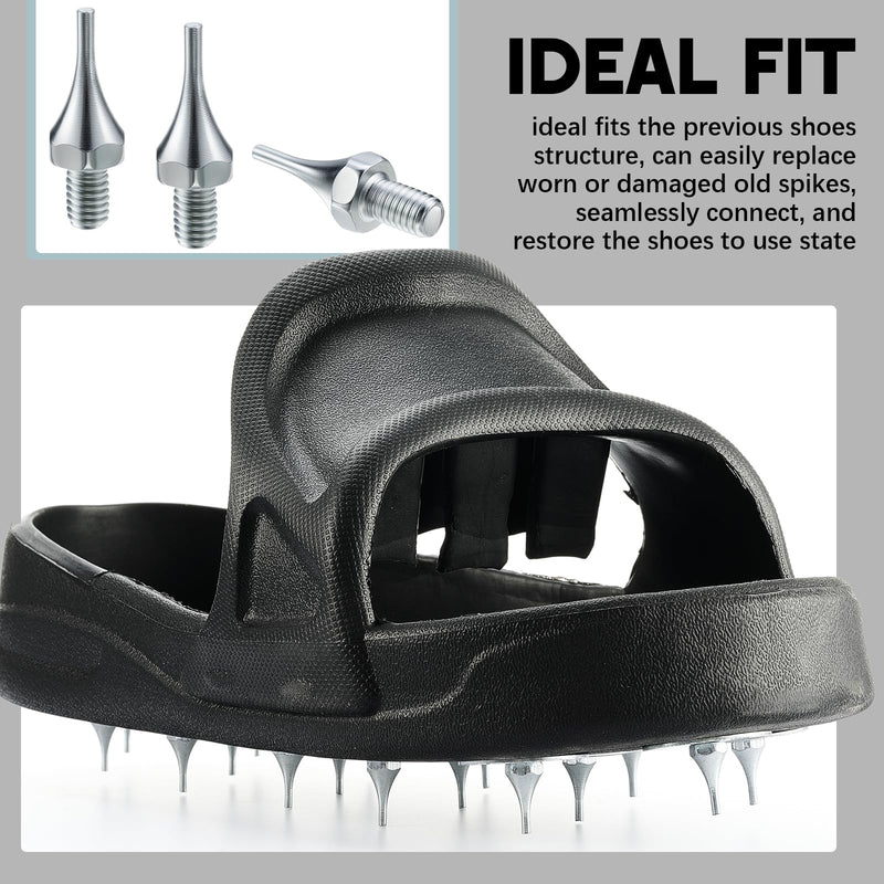 Shimeyao 64 Pcs Epoxy Shoes Spikes, Shoe Studs Replacement Spikes Sharp Spiked for Floor Coating Works