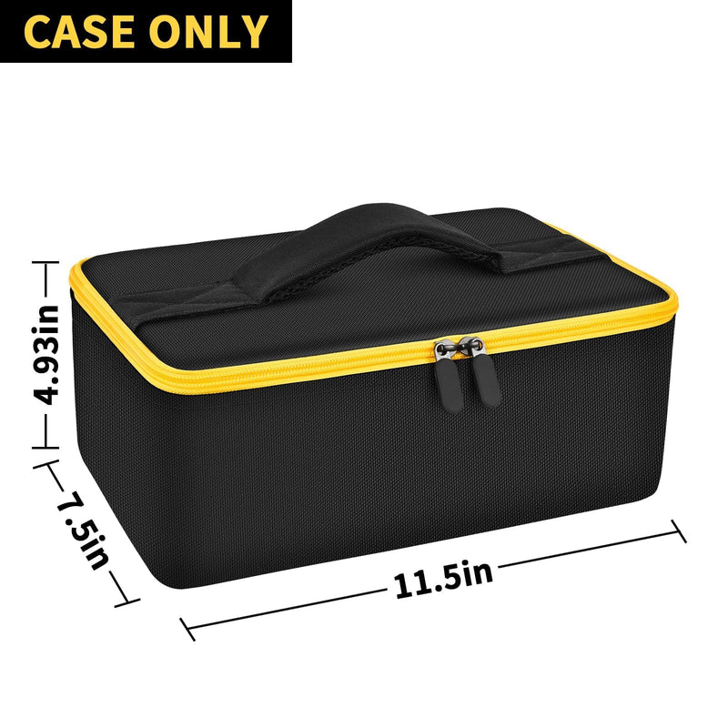 Bag Compatible with DEWALT 20V MAX Cut Off Tool 3 in 1 Brushless (DCS438B), Storage Case Carrying Holder Organizer for Charger, Batteries, Cutting Wheel and Other Accessories (Box Only) Black