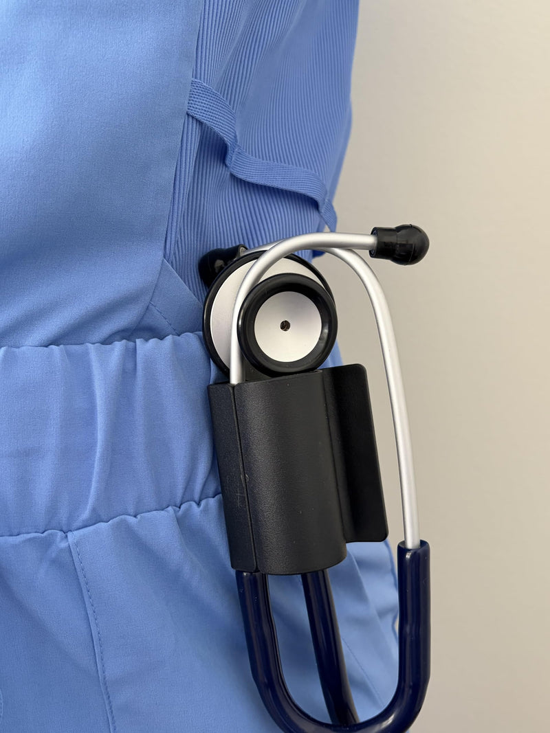 Koala Clip Stethoscope Holder Clip for Nurses | Secure Waist Holster, Helps Reduce Neck Strain, Hands-Free Medical Accessory, For EMTs & Nursing Students