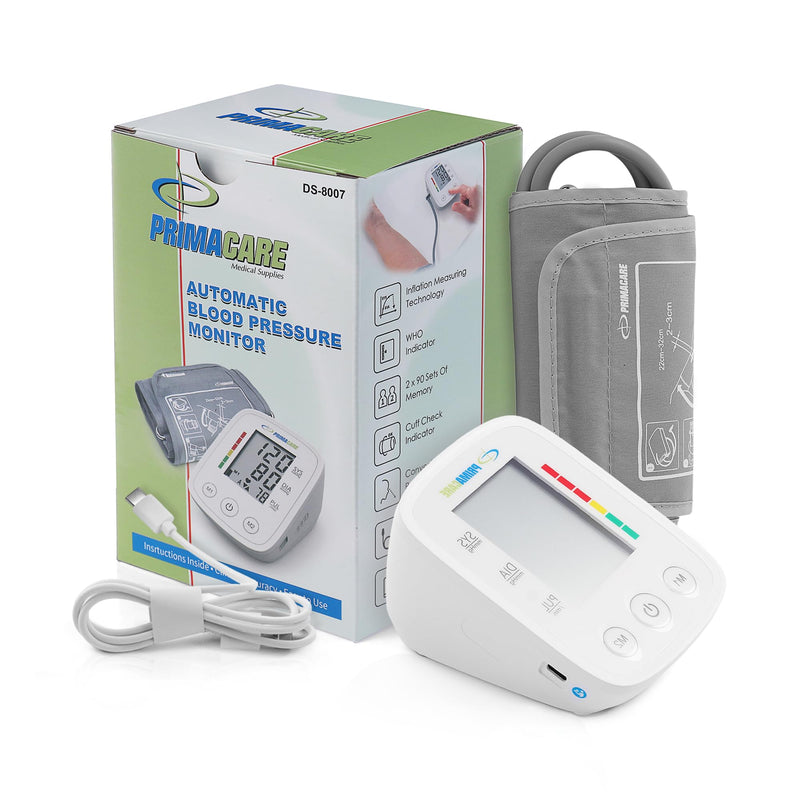 Primacare DS-8007 Automatic Digital Blood Pressure Monitor Upper Arm Sphygmomanometer for Home Use
