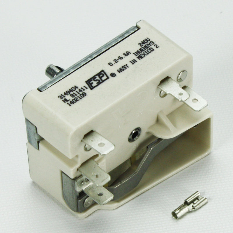 Supco ES9404 Surface Element Infinite Switch Replaces Whirlpool WP3149404, AP6007668, AP3095448, 3149404