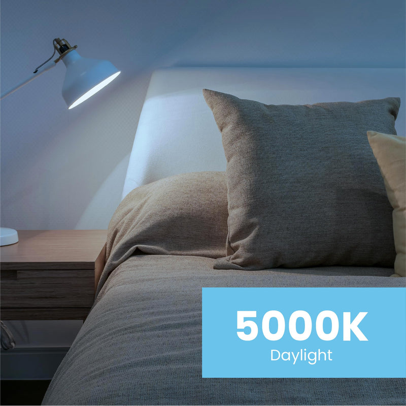 Feit Electric A19 LED Light Bulbs, 60W Equivalent, Non Dimmable, 800 Lumens, E26 Standard Base, 5000k Daylight, 80 CRI, 10 Year Lifetime, Energy Efficient, 24 Pack, A800850/10KLED/MP/24 24 Count (Pack of 1) 60-Watt LED