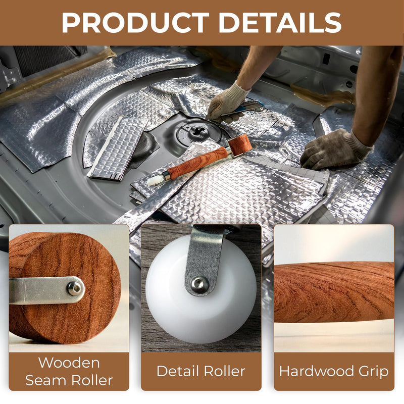 SAVINA Car Sound Deadening Roller - Roofing Wheel Tape Installation Tool, Multi-Purpose Craft, Roller Wheel Interior Accessories