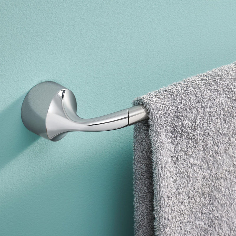 Moen MY3724CH Idora 24-inch Single Towel Bar, Chrome 24" Towel Bar